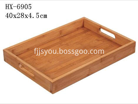 bamboo tray with handle