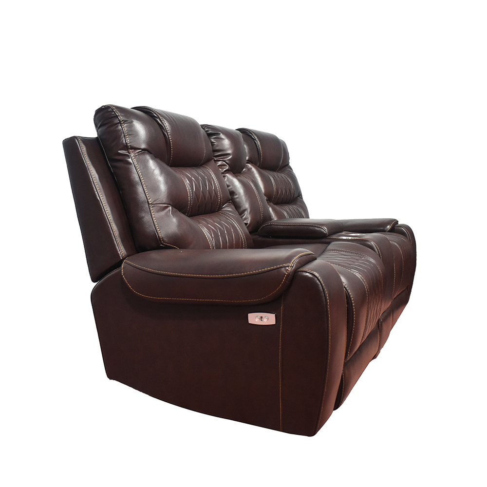 American Style Electric Loveseat Reclining Motion Sofa