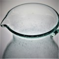 Jug air jus kaca gelembung kitar semula vintaj
