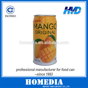 5104# empty beverage tin can for 180ml mango juice