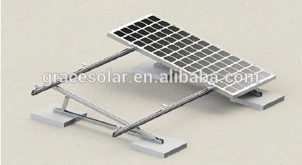 Triangle shelf for PV solar flat roof /ground mounting system