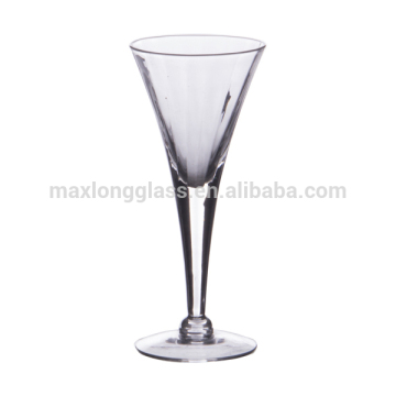 Handmade High Quality Glassware, small Wine Glass with Optic