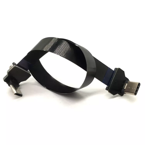 90 graden FFC FPC Flat Micro Ribbon Cable Draad Harnas USB Micro Ribbon Cable Grijs / Zwart / Aangepast Accepteren Elektronisch