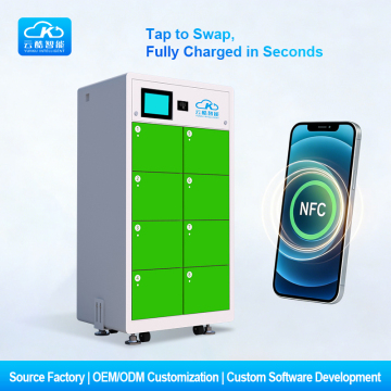 8-bay NFC Green Battery Swap Cabinet
