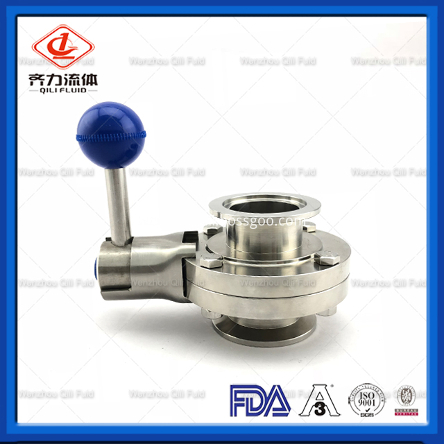 Sanitary Stainless Steel Butterfly Valve 2