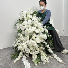 White Artificial Silk Floral Arrangements for Event Party and Wedding Decor
