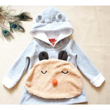 Pull bébé mignon avec capuche pour filles