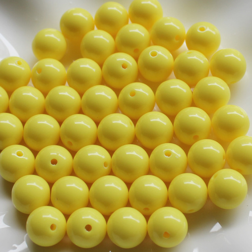 8mm / 10mm / 12mm / 14mm / 16mm / 18mm / 20mm κόκκινο χρώμα Gumball Acrylic Solid Beads for Necklace Jewelry