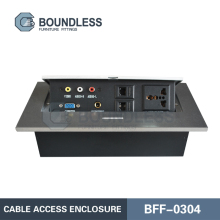 Pop Up Multiple Desktop Outlet for Power and Data