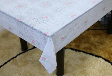 Printed pvc lace effect tablecloth by roll