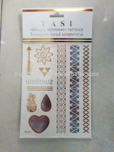 New design gold/silver temporary tattoos