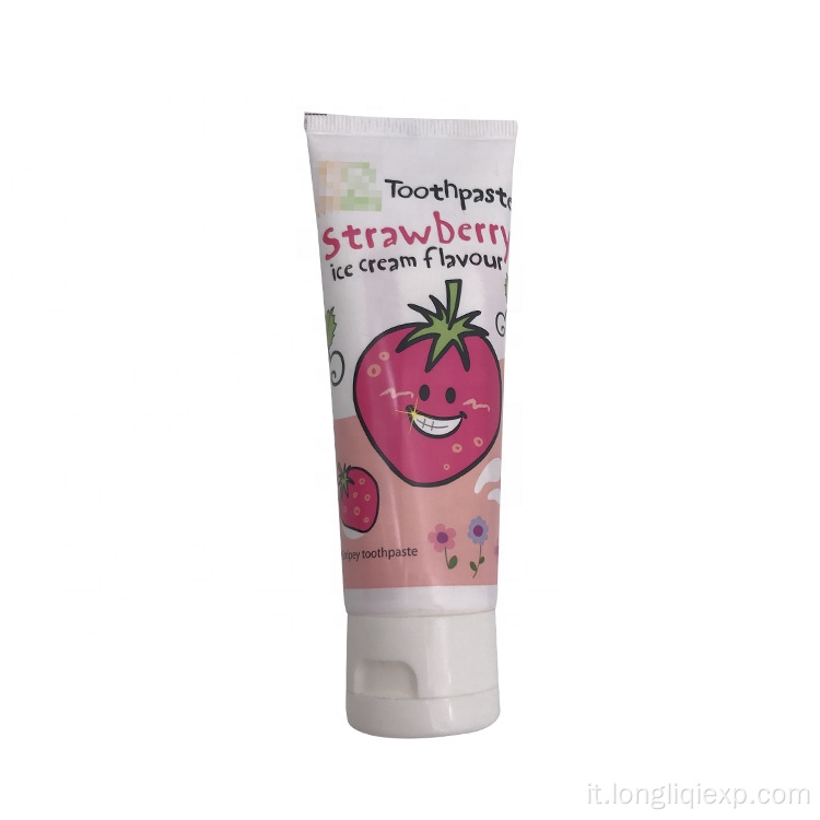 Dentifricio naturale solido per bambini alla fragola da 75 ml all&#39;ingrosso