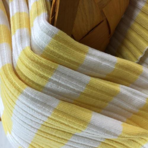 TC Cotton Polyester Brushed Rib Striped Spandex Fabrics