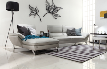 Top Korea elegant leather sofa design