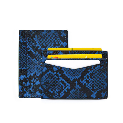 Gift Wallet SIim Python Leather Credit Card Holder