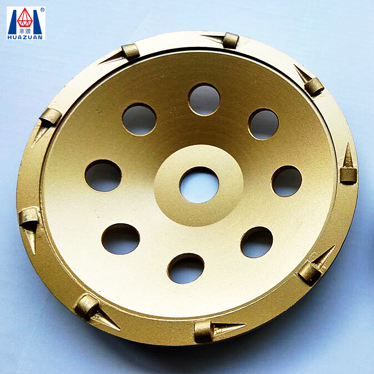 Huazuan PCD Grinding Cup Wheel for Removing Glues Epoxy and Paints