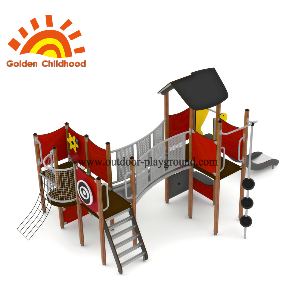 outdoor playground with slide