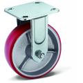 Caster Wheels Kırmızı Pu Sepet Üstatlar Ağır Hizmet Pu Endüstriyel Makine