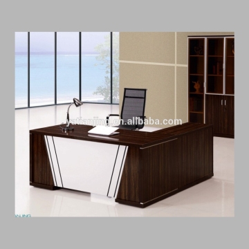 Custom made melamine L type office table