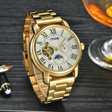 custom gold automatic mens watch