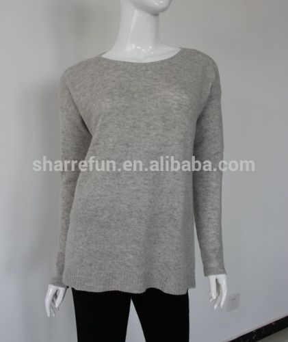 Factory wholesale Classic ladies pure 100% cashmere pullover sweater