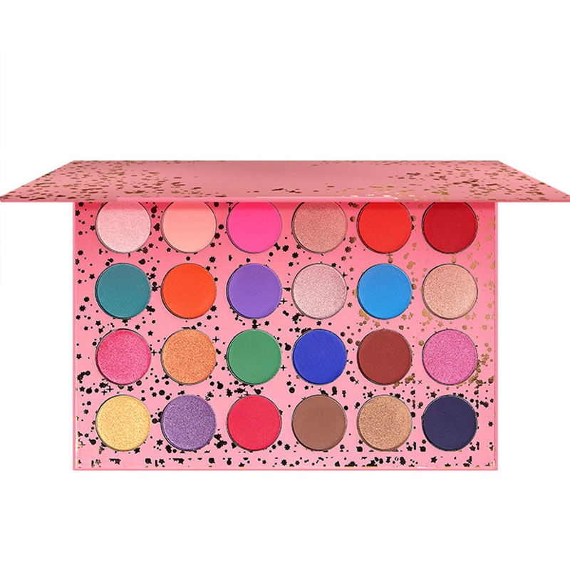 Kosmetik Pink Lidschatten Palette Buch No Logo 24 Farben Weihnachten große Lidschattenpalette