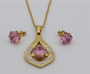 Ladies Necklace And Earring  Crystal Jewelry sets