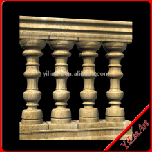 Yellow Marble Balcony Balustrade For Outdoor Step