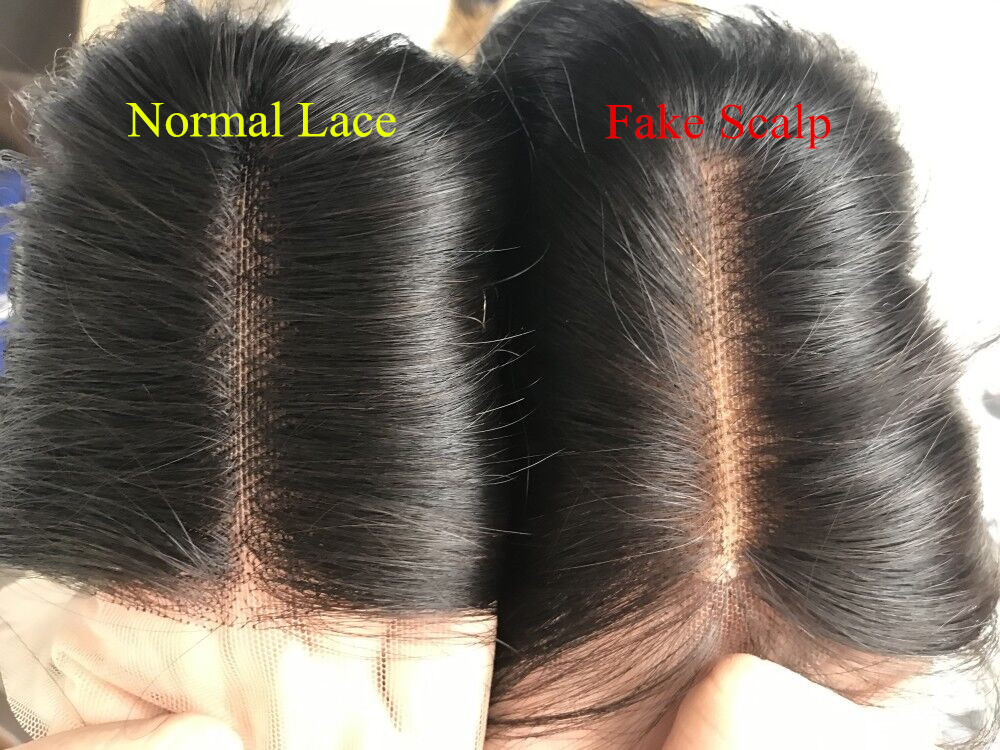 New Hot Selling Wear Proof Fake Scalp Lace Front Wig Human Hair, Super Natural Glueless Bleached Knots Straight Front Lace Wig