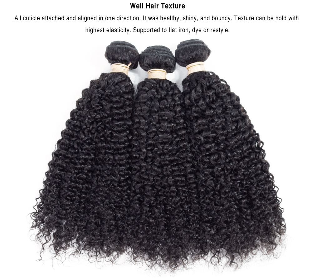 noble classic Brazilian hair kinky curl natural tissage kiss honey hair double weft