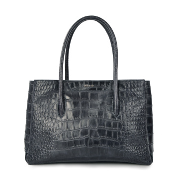 Sac à bandoulière OL quotidien en cuir véritable façon crocodile