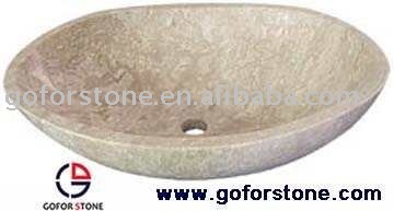 Stone basin and sink