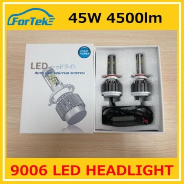 45w 4500k 9006 car led headligt the lasted led headlight led the lamp