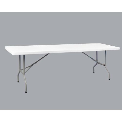 240cm Table rectangulaire en plastique meubles de table pliante