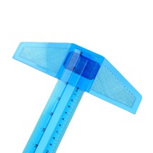 Transparent Detachable T Ruler: Acrylic T Square with Inch and Metric Scales for Art and Drafting