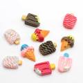 Kawaii Popsicle Resin Flatback Cabochon Perlen Simulation Sweet Cone Summer Food Handmade Crafts Haarnadelherstellung Zubehör