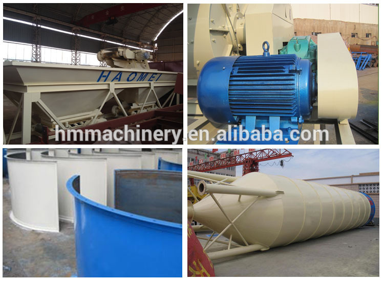 HZS25 Concrete Batching Plant with Good Quality and Low Cost