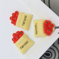 Flache Rückseite Süße Tomaten Früchte Dekor Perlen 100pcs Handmade Craft DIY Artikel Kühlschrank Ornamente Perlen Charms Juweliergeschäft