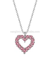 Neoglory faceted light rose crystals set in fine silver-plate Allergy Free Made With Swarovski Elements