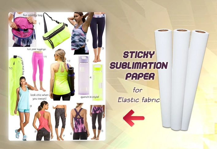 High-Tack Sublimation Transfer Paper 105GSM for Spandex Lycra Swimsuit