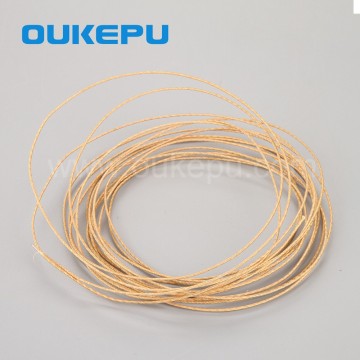 class180 0.30mm-0.45mm round fiberglass wrapped wire,fiberglass covered round copper wire,round fiberglass coated aluminum wire