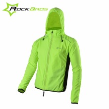 ROCKBROS Cycling Wear Jersey With Hood Sports Reflective Bike Long Sleeve Wind Coat Windproof Bicycle Jersey Jacket