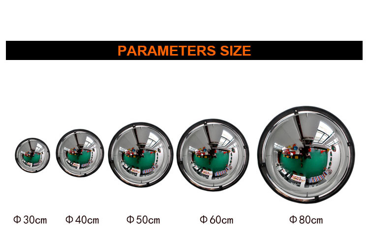 Safety Parking Shop Safe Ceiling Corner Dome Mirror, Convex Mirror Wholesale Other Roadway Products Big Mirror/