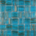 Baldosas de piscina de vidrio azul mosaico grande