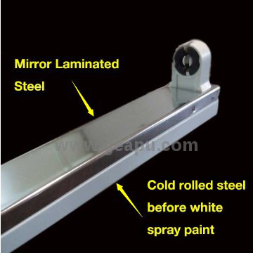 T8 fluorescent light diffusers recessed/ surface mounted