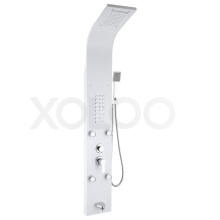 XOLOO Luxury Shower Set: Shower Column, Panel Towers, Bathroom Multifunction Massage Shower Panel with LED and Fixed Head