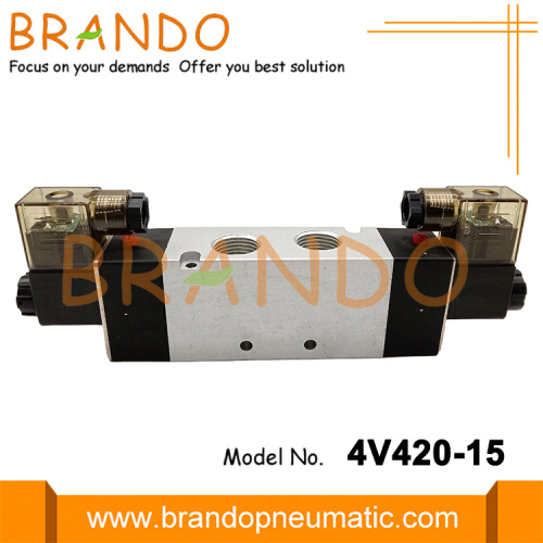 Válvula solenóide do tipo Airtac 4V420-15 1/2 &#39;&#39; 220VAC 24VDC