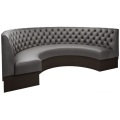 Costomized Leather Fabric Ushape Round Restaurant Booth Sofa