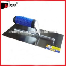 Square end head plastering trowel