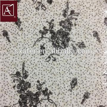 matte sequin embroidery fabric